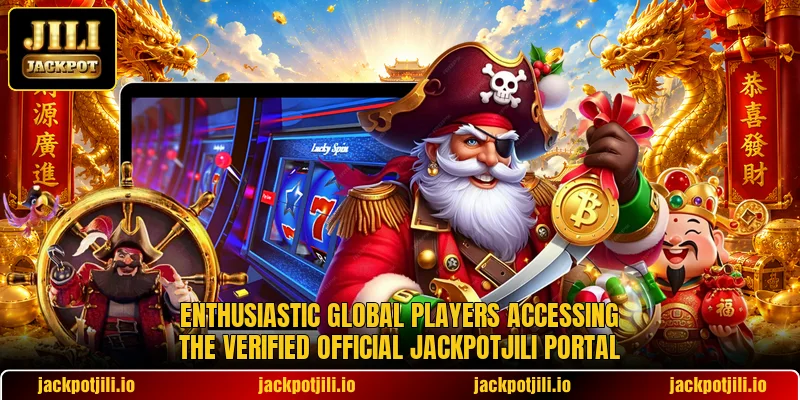 Enthusiastic global players accessing the verified official JACKPOTJILI portal