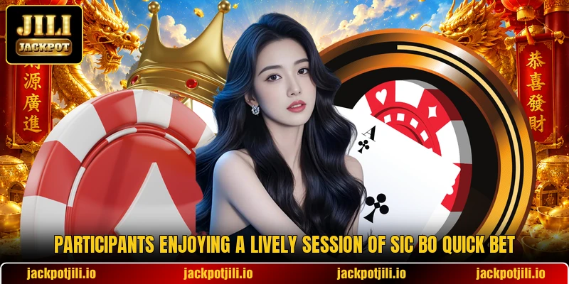 Participants enjoying a lively session of Sic Bo Quick Bet
