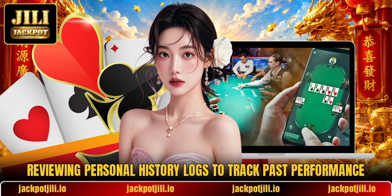 Reviewing personal history logs to track past performance