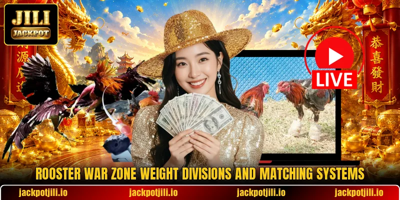 Rooster War Zone weight divisions and matching systems