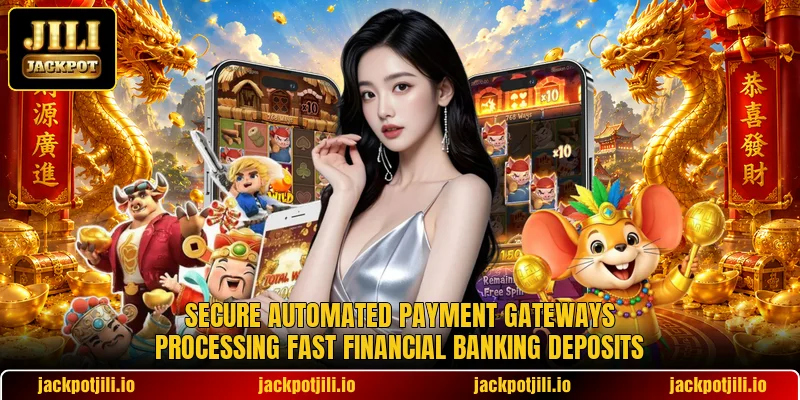 Secure automated payment gateways processing fast financial banking deposits