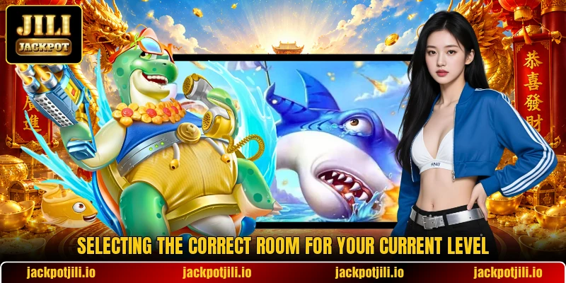 Selecting the correct room for your current level