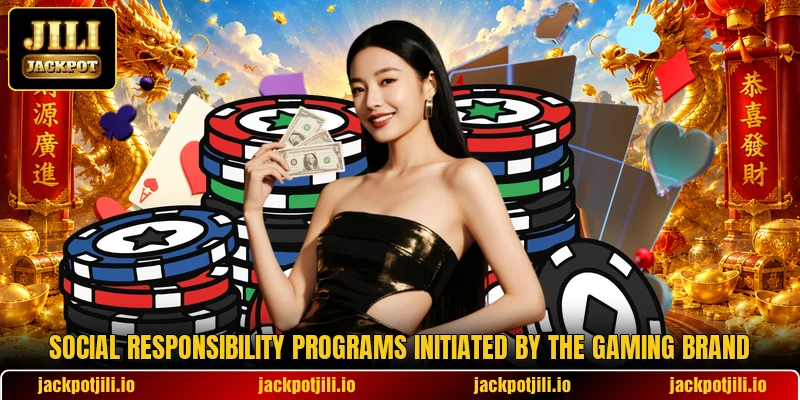Social responsibility programs initiated by the gaming brand