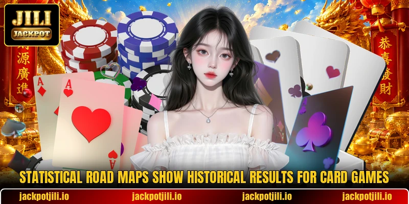 Statistical road maps show historical results for card games