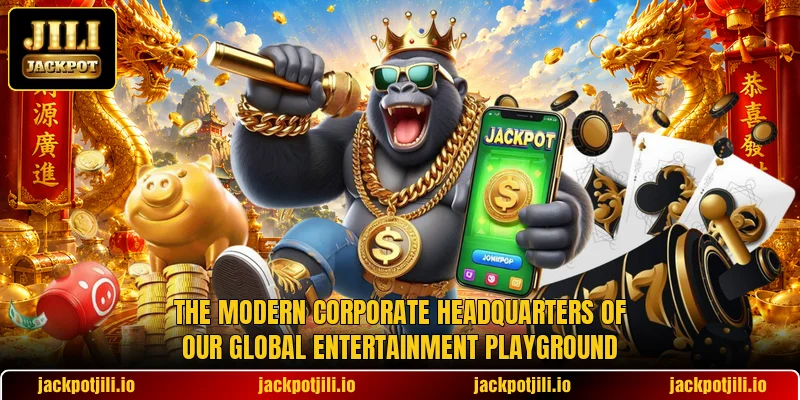 The modern corporate headquarters of our global entertainment playground