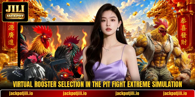 Virtual rooster selection in the Pit Fight Extreme simulation