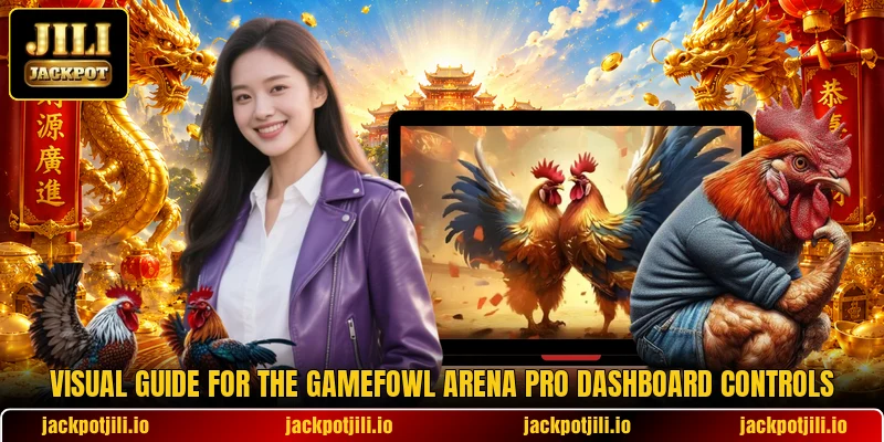 Visual guide for the Gamefowl Arena Pro dashboard controls
